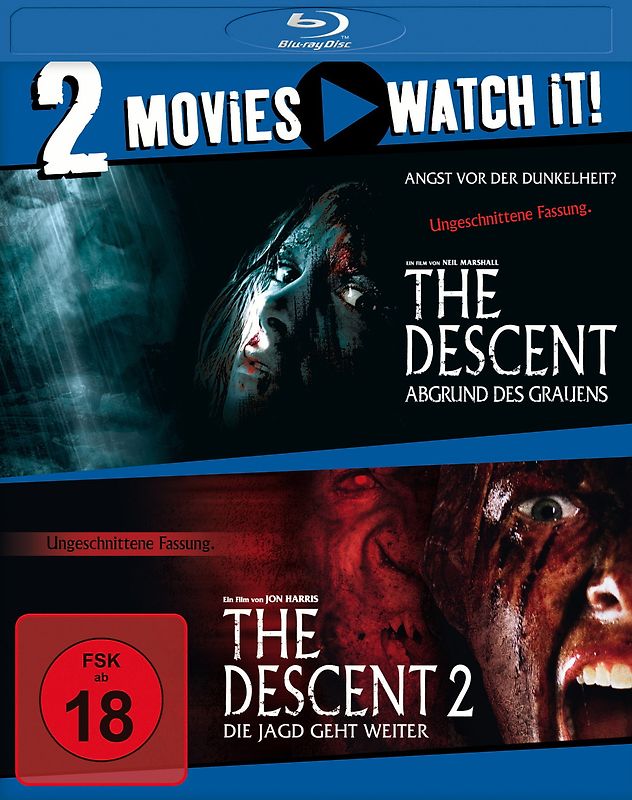 The Descent 1+2 Blu-ray Disc
