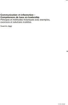 Communication et information – Compétences de base en leadership