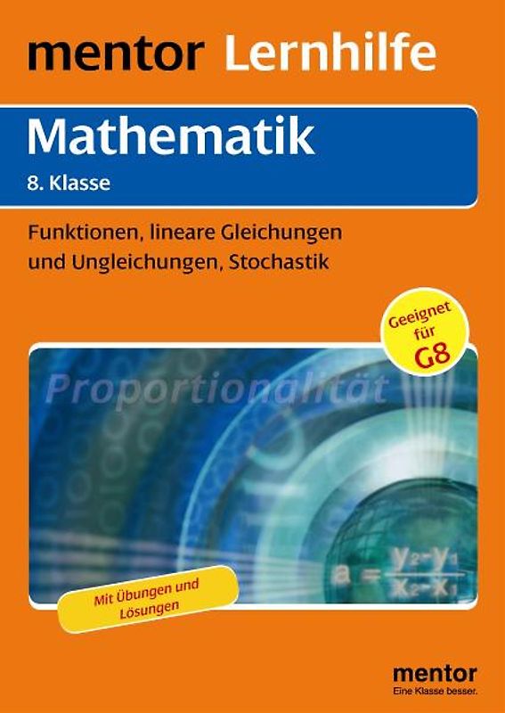 mentor Lernhilfe: Mathematik  8. Klasse. Funktionen, lineare Gleichungen, Stochastik