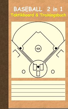Baseball 2 in 1 Taktikboard und Trainingsbuch