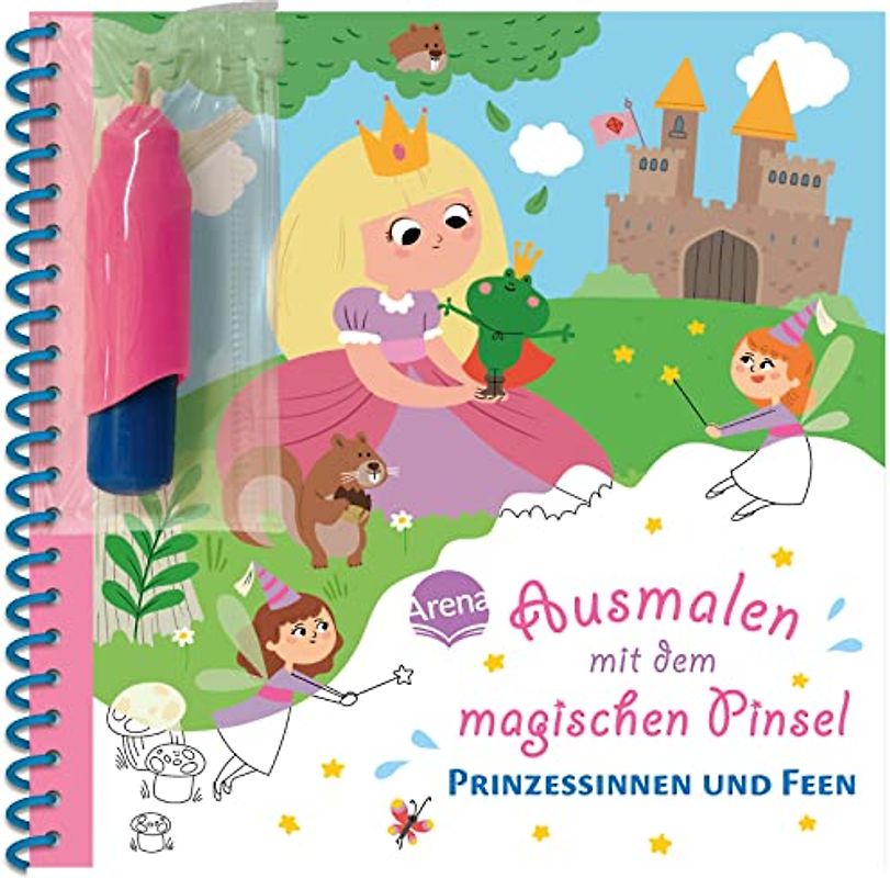 Ausmalen mit dem magischen Pinsel. Prinzessinnen und Feen