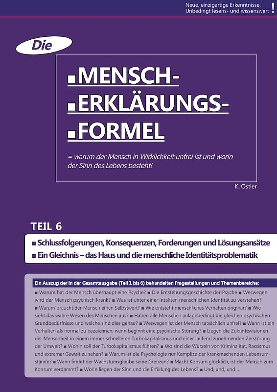 Die Mensch-Erklärungsformel / Die Mensch-Erklärungsformel (Teil 6)