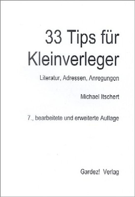 33 Tips für Kleinverleger