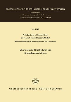 Über unsterile Großkulturen von Scenedesmus obliquus