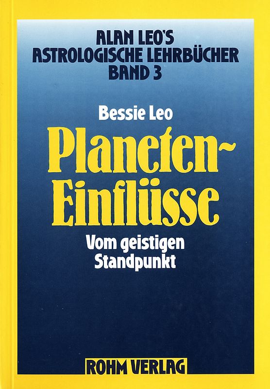 Astrologische Lehrbücher / Planeteneinflüsse