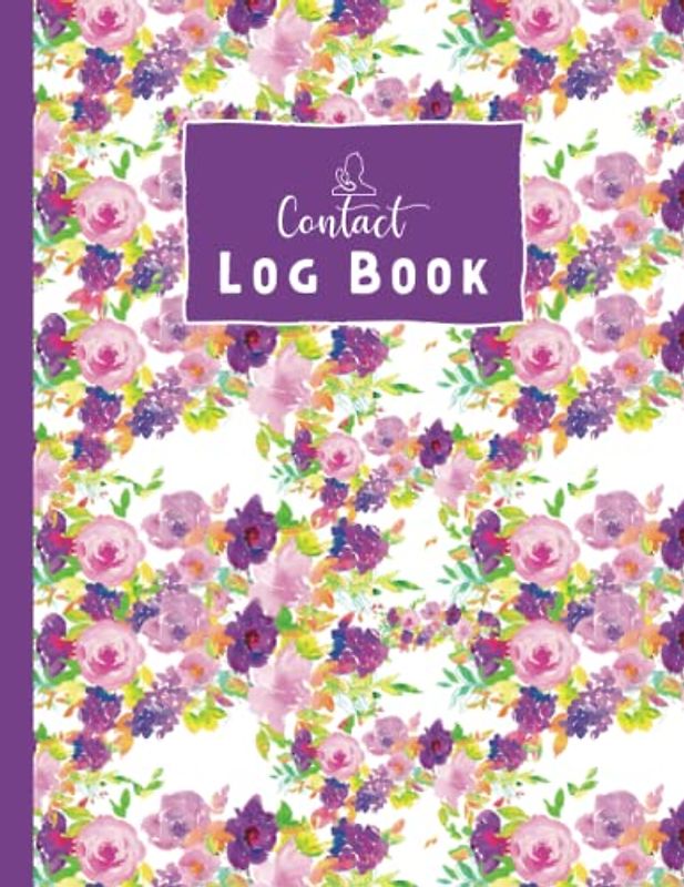Contact Logbook : address contact book,120 page 8.5 x 11 inches,phone number and address book,contact us phone number.