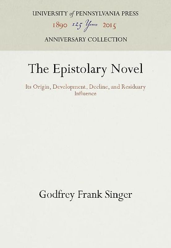 The Epistolary Novel