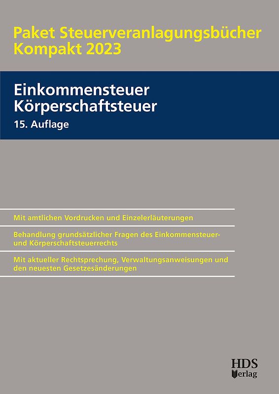 Paket Steuerveranlagungsbücher Kompakt 2023