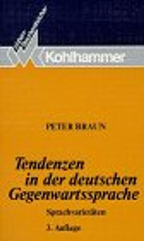 Tendenzen in der deutschen Gegenwartssprache. Sprachvarietäten