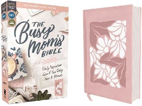 Niv, the Busy Mom's Bible, Leathersoft Over Board, Pink, Red Letter, Comfort Print