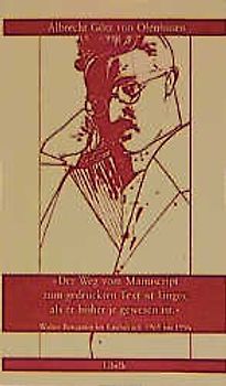 Der Weg vom Manuscript zum gedruckten Text ist länger, als er bisherje gewesen ist