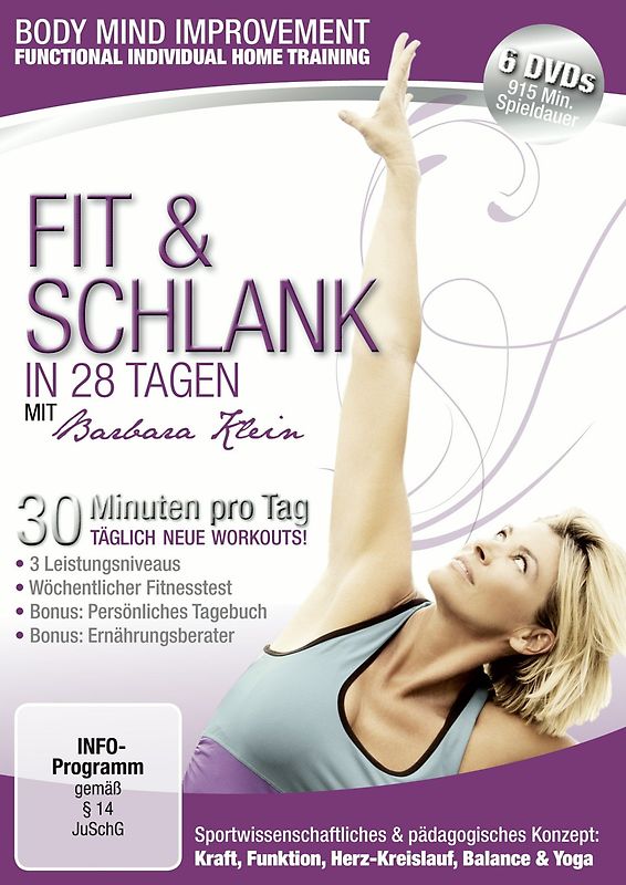 Body Mind Improvement - Fit & schlank in 28 Tagen [6 DVDs] DVD