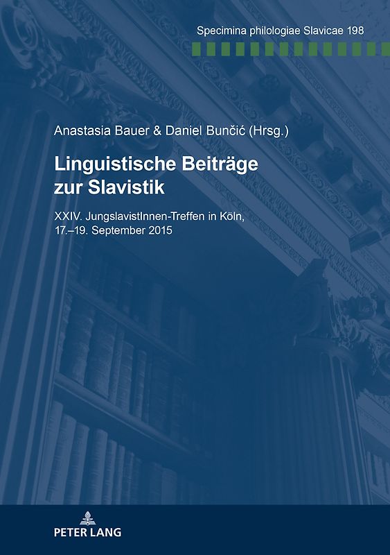 Linguistische Beiträge zur Slavistik