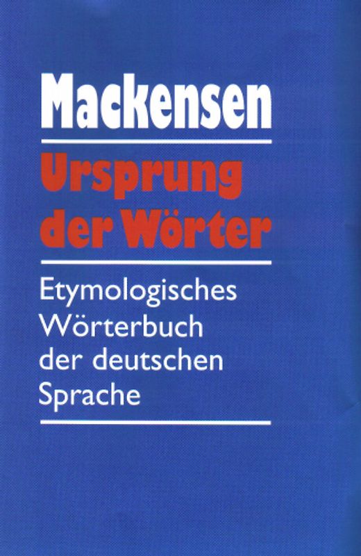 Ursprung der Wörter