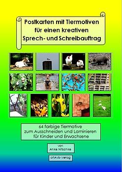 Postkarten mit Tiermotiven für einen kreativen Sprech- und Schreibauftrag