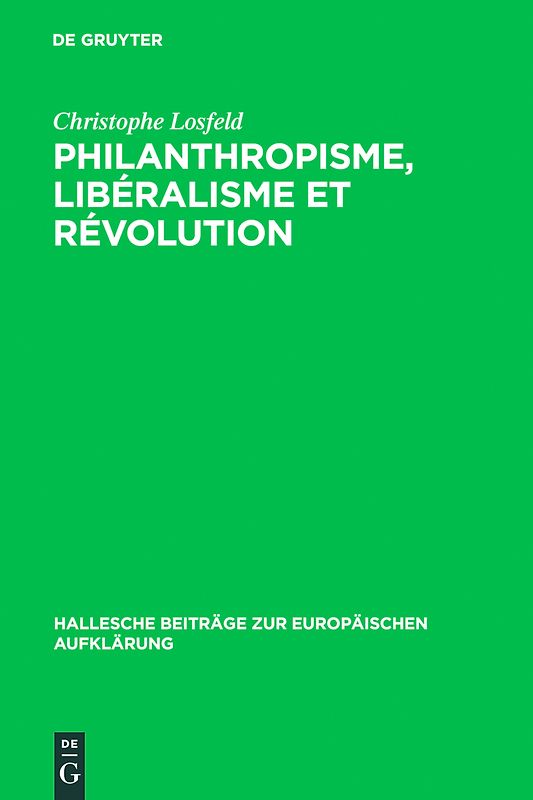 Philanthropisme, Libéralisme et Révolution