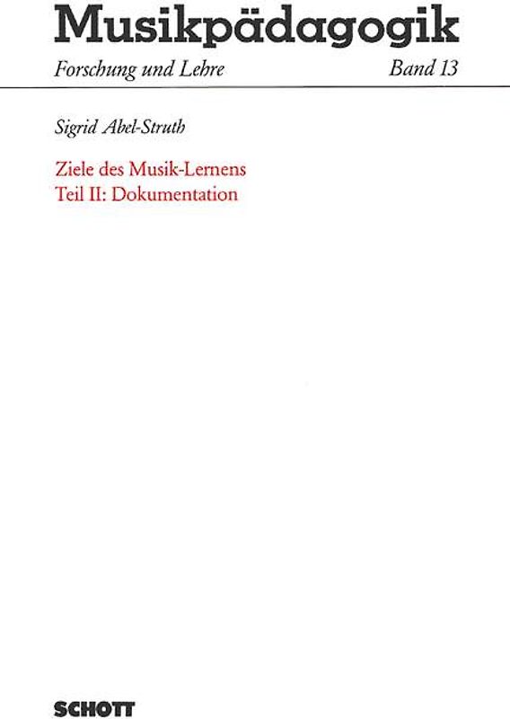 Ziele des Musik-Lernens