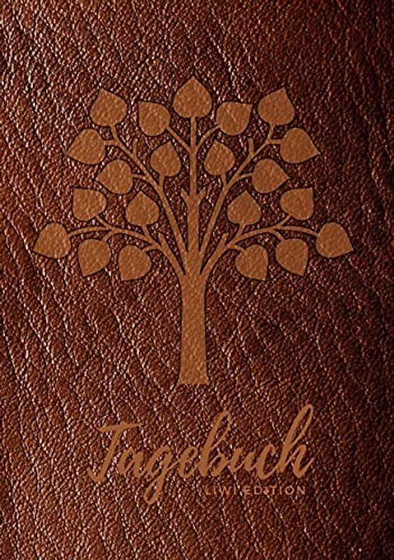 Tagebuch für Männer und Frauen - A5 liniert - 100 Seiten 90g/m² - Soft Cover Lebensbaum braun - FSC Papier: Diary - A5 - Paperback