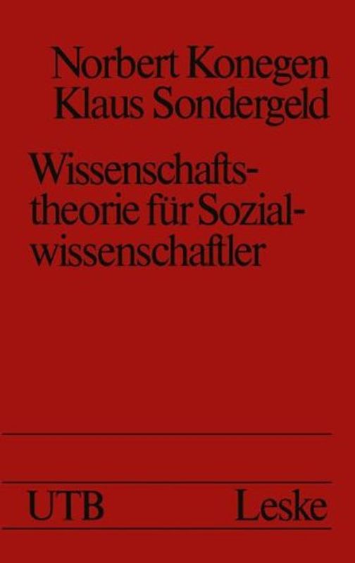 Wissenschaftstheorie für Sozialwissenschaftler