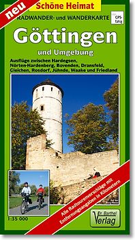 Radwander- und Wanderkarte Göttingen und Umgebung