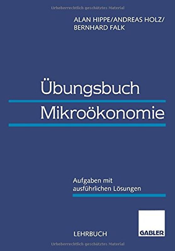 Übungsbuch Mikroökonomie