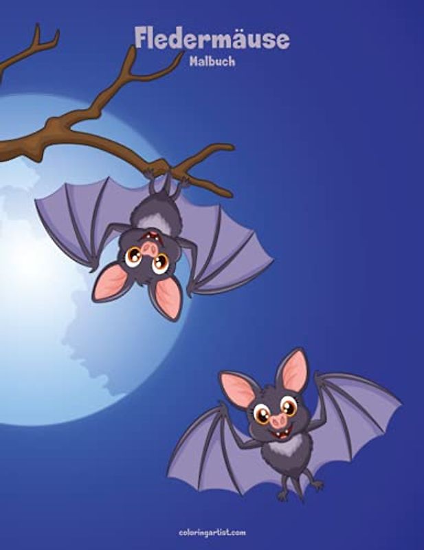 Fledermäuse-Malbuch 1