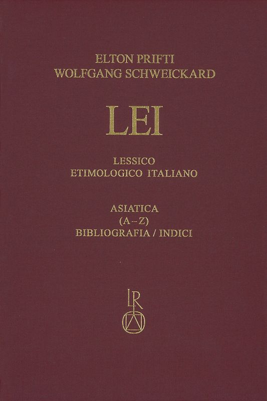 Lessico Etimologico Italiano Asiatica