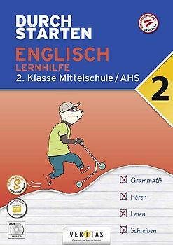 Durchstarten Englisch 2. Klasse Mittelschule/AHS Lernhilfe (mit Audio-CD)