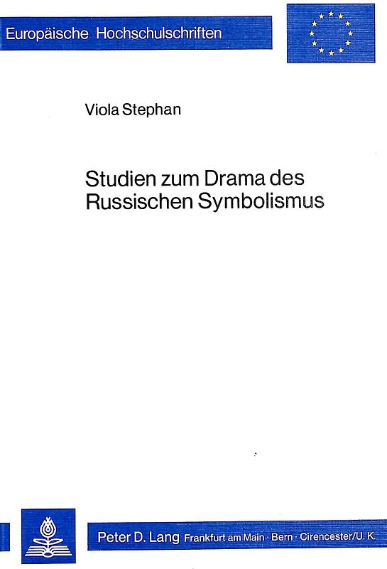 Studien zum Drama des russischen Symbolismus