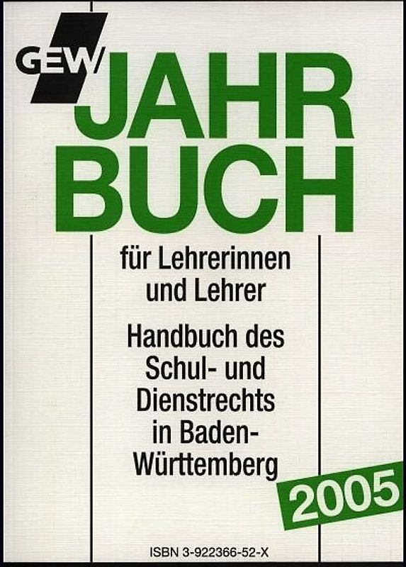 GEW Jahrbuch 2005 für Lehrerinnen und Lehrer