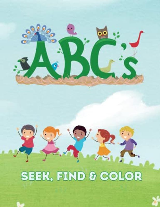 ABC Seek, Find and Color Book for kids: Learning alphabet