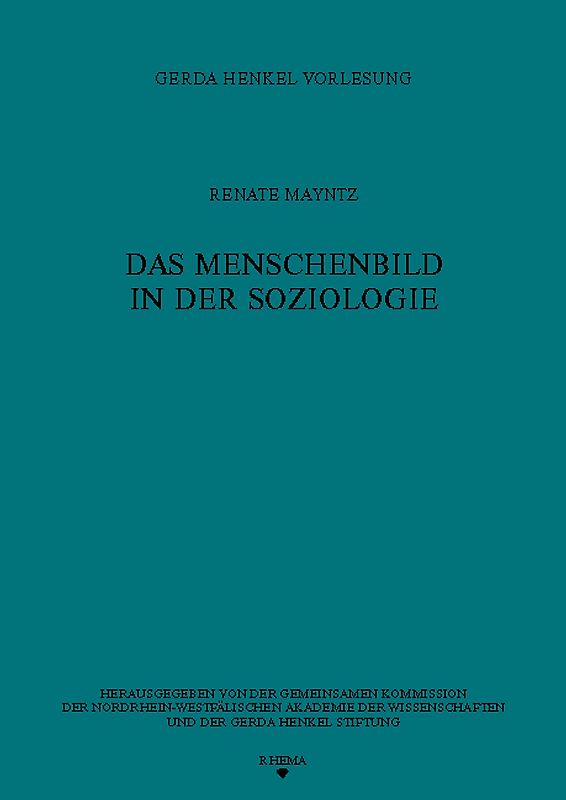 Das Menschenbild in der Soziologie