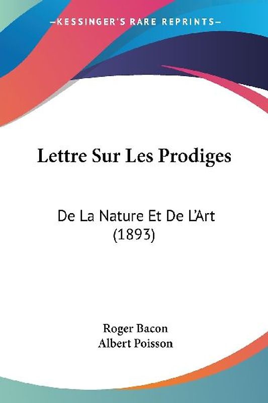 Lettre Sur Les Prodiges