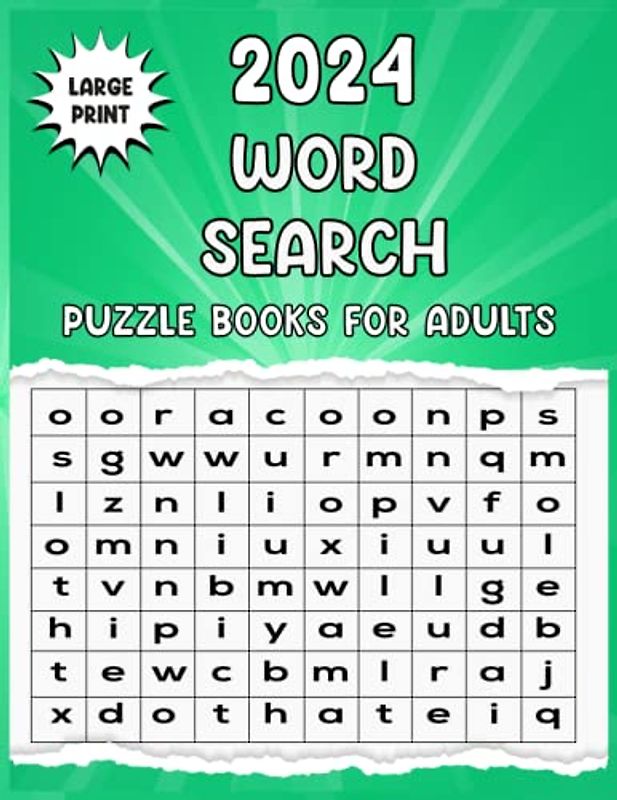 2024 Word Search Puzzle Books for Adults, Large Print: Word Search Book for Adults Large Print with a Huge Supply of Puzzles
