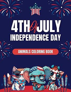 4Th Of July: Cute Patriotic Animals 4Th Of July Illustrations For Kids & Adults With Aigles, Shark, Dog, Cat 4th Of July,Patriotic Kids & Animals ... Fun Independence Day Gift for Boys And Girls