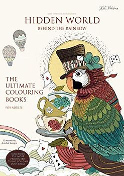 HIDDEN WORLD Behind the Rainbow - The Ultimate Colouring Books for Adults – anti-stress & mindfulness: right-handed layout (adult colouring books - ... stress & anxiety, improve sleep & focus)