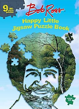 Bob Ross Happy Little Jigsaw Puzzle Book: 9 96-piece Puzzles (Jigsaw Puzzle Books)