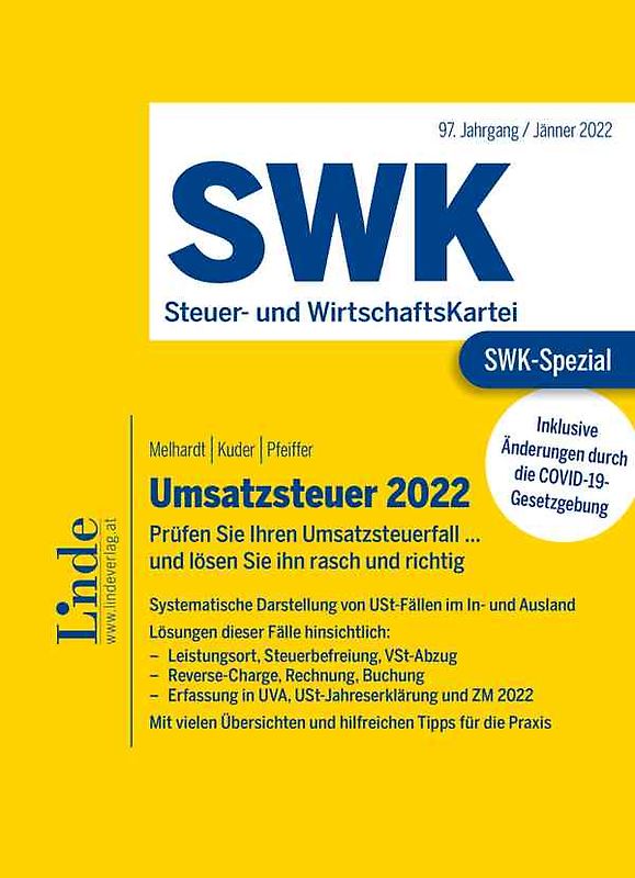 SWK-Spezial Umsatzsteuer 2022