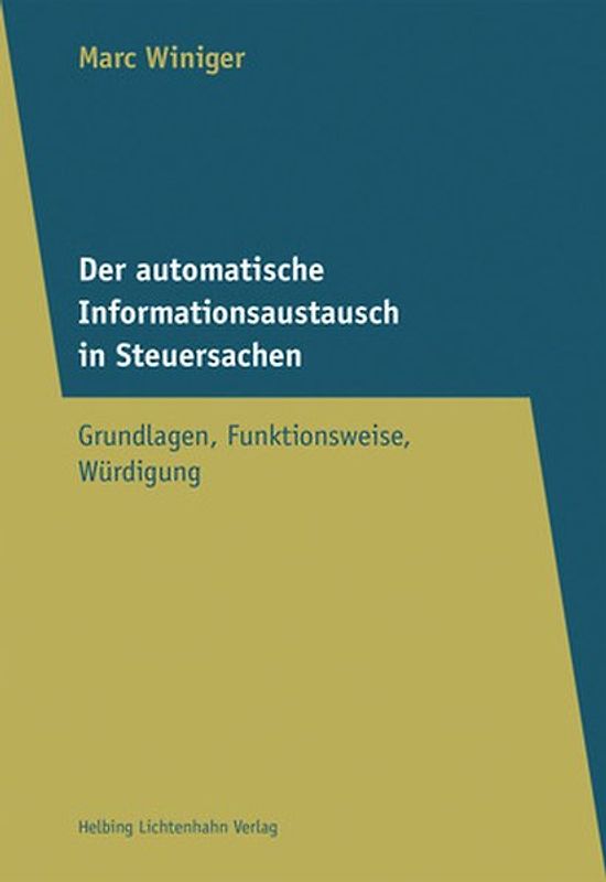 Der automatische Informationsaustausch in Steuersachen