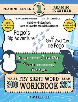 250 Sight Word Storybook, Pogo's Big Adventure (Level 1) Bilingual English/Spanish Inglés/Español