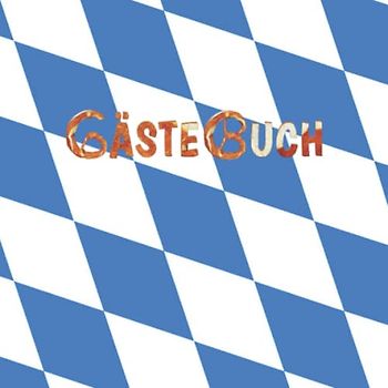 Servus - Mein süddeutsches Gästebuch - quadratisch - blauweiß: Bayrisches Gästebuch für Ihre Ferienwohnung - airbnb-Zimmer / Hotel / Campingplatz / Hütte - liniert