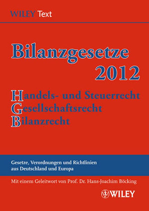 Bilanzgesetze 2012