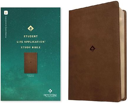 NLT Student Life Application Study Bible, Filament Enabled (Leatherlike, Rustic Brown, Red Letter)