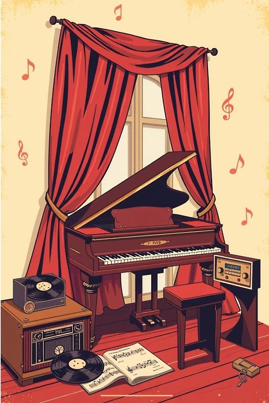 Notenheft Piano: DIN A5 Notenlinienheft | 30 Seiten mit 12 Notenzeilen / Systeme pro Blatt | Papier 90g/m² | Musikheft mit Notenlinien