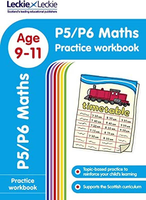 P5/P6 Maths Practice Workbook: Extra Practice for Cfe Primary School English (Leckie Primary Success)