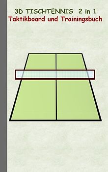 3D Tischtennis 2 in 1 Taktikboard und Trainingsbuch