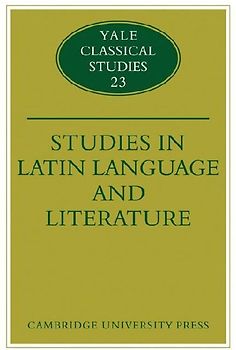 Studies in Latin Language and Literature
