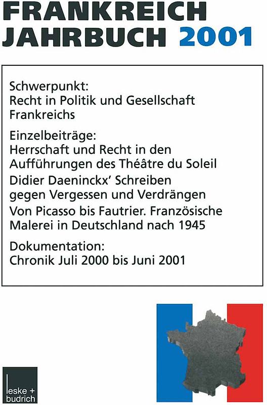 Frankreich-Jahrbuch 2001