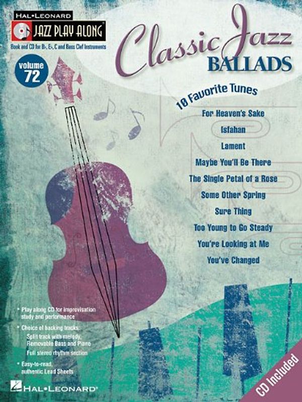 Classic Jazz Ballads: 10 Favorite Tunes [With CD] (Hal Leonard Jazz Play-Along)