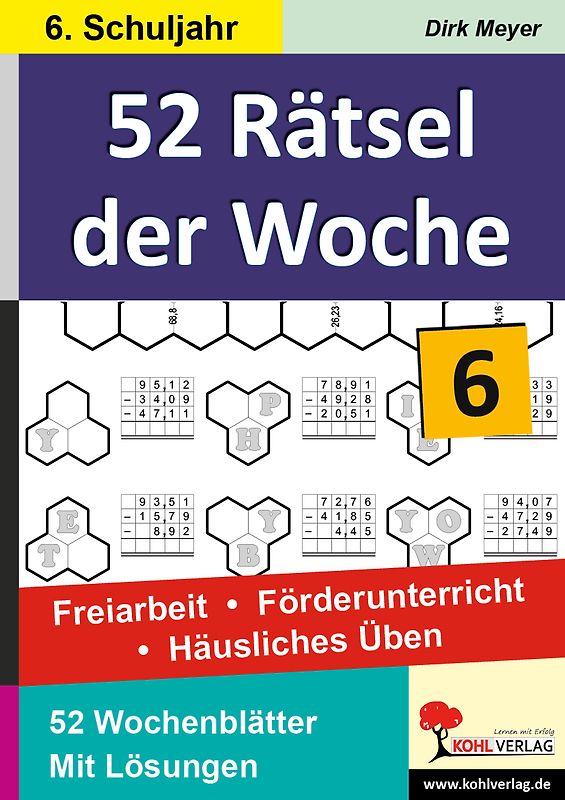 52 Rätsel der Woche / Klasse 6